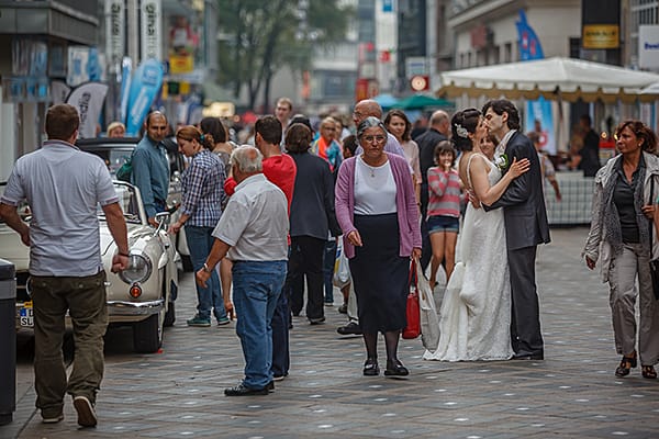 Hochzeitsfotograf Dortmund - Paarshooting in der Innenstadt
