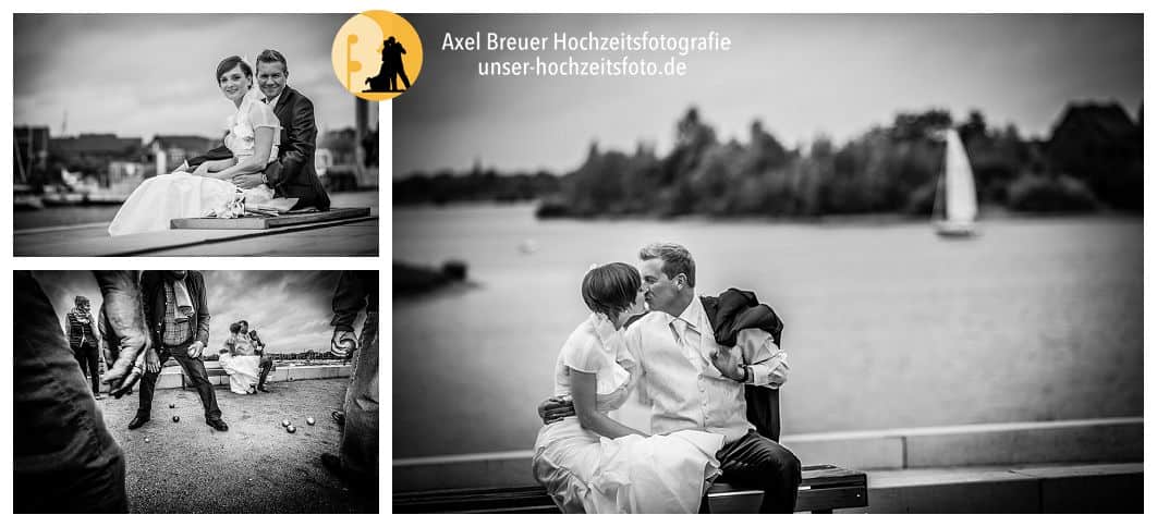 Hochzeit mit Fotograf Axel Breuersfotos am Hafen in Xanten