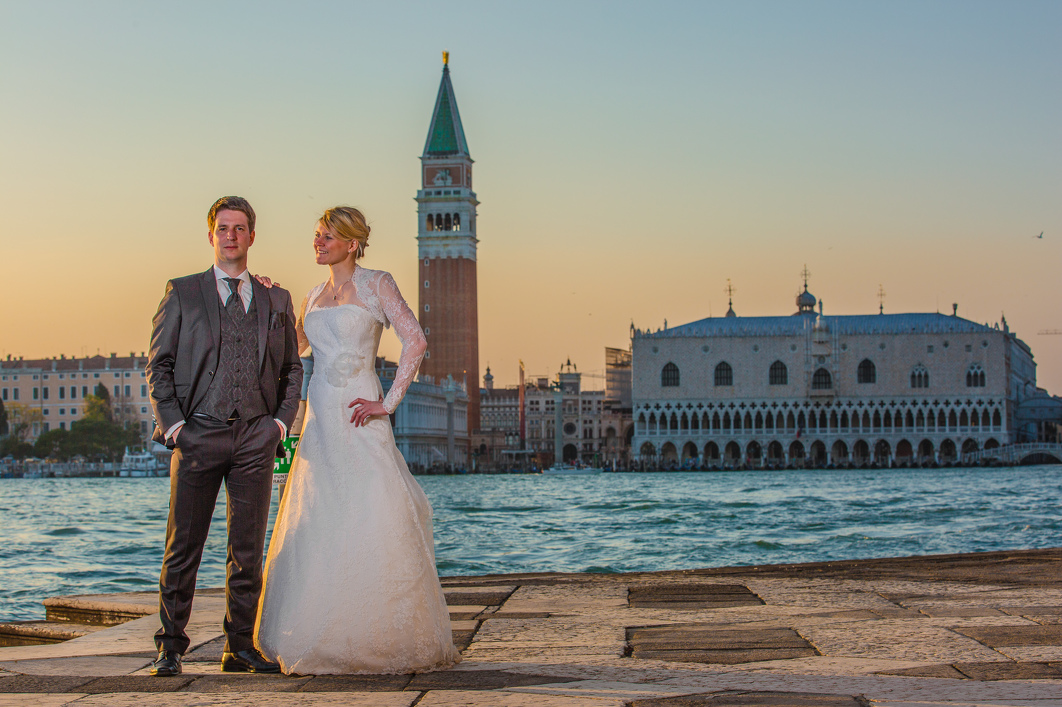 Unterwegs als Brautpaar in Venedig